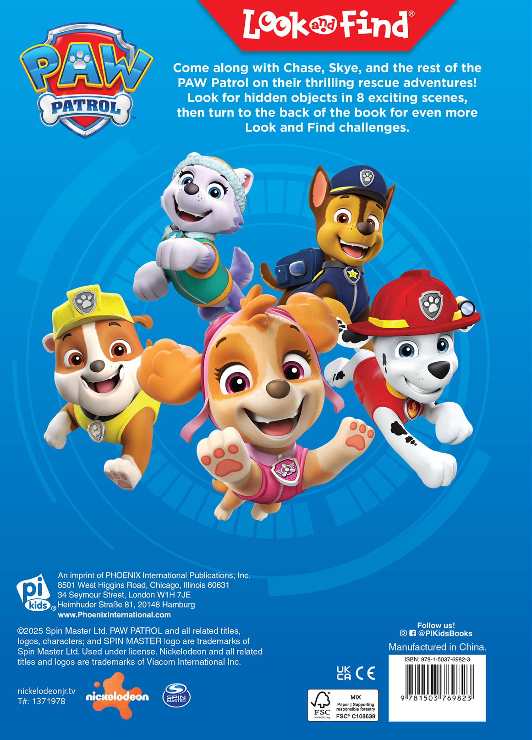 Look and Find Activity Book Paw Patrol Pups to the Lookout