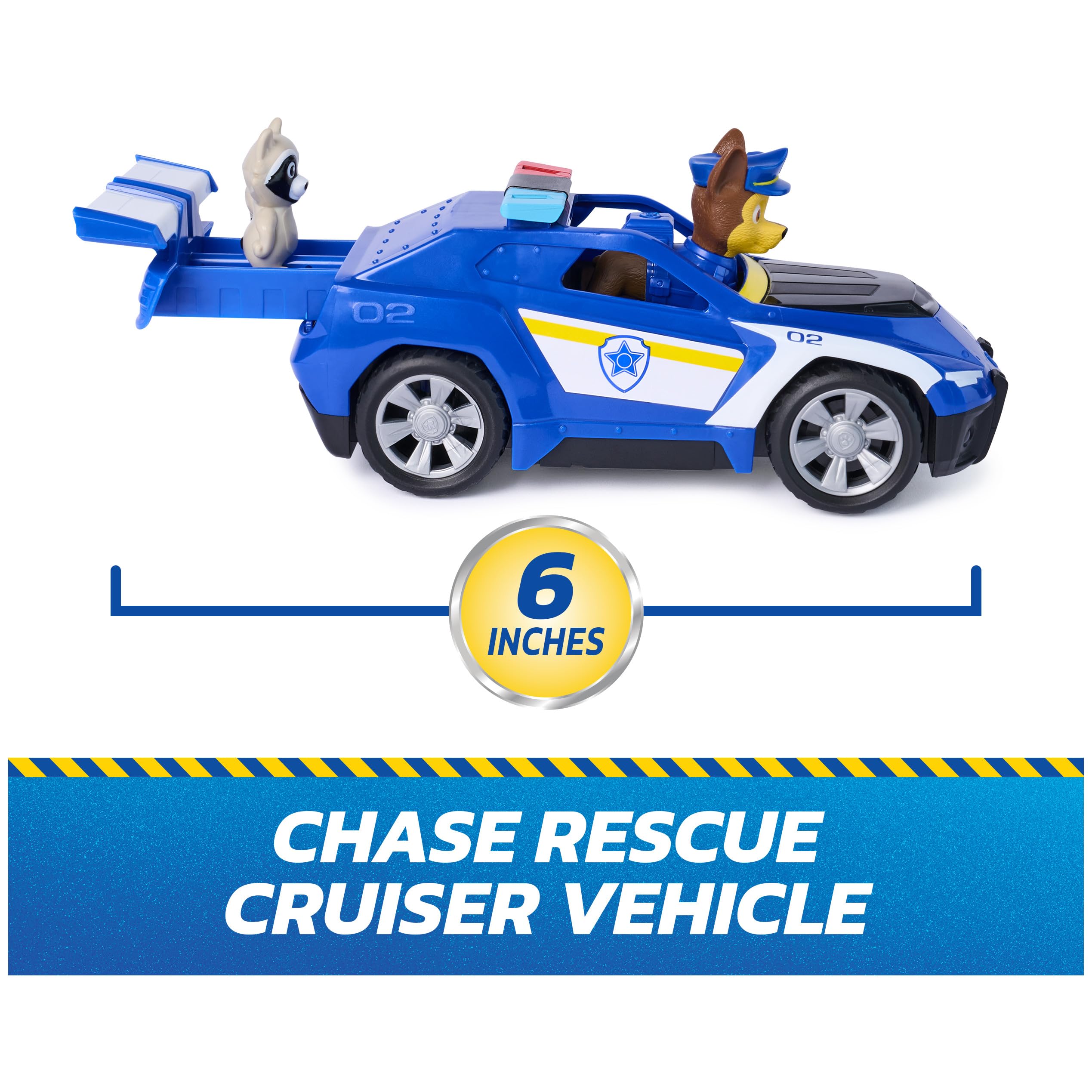 Rescue Cruiser Paw Patrol Chase with Raccoon Figure