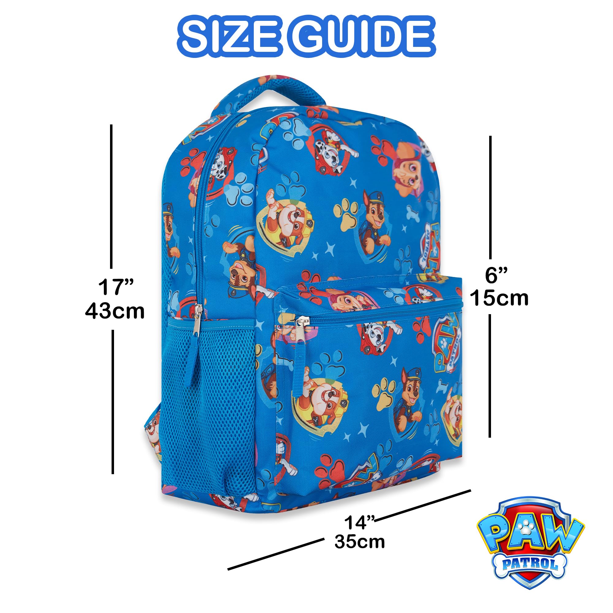 Kids Backpack Paw Patrol Chase Skye Marshall Crew - Blue