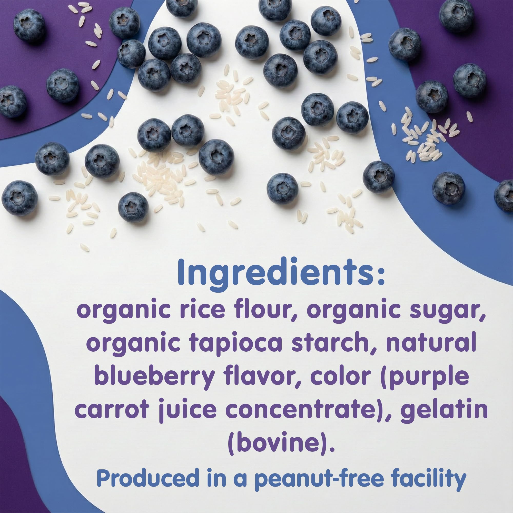 Toddler Rice Biscuits Paw Patrol Blueberry, 24 Count Pack of 6