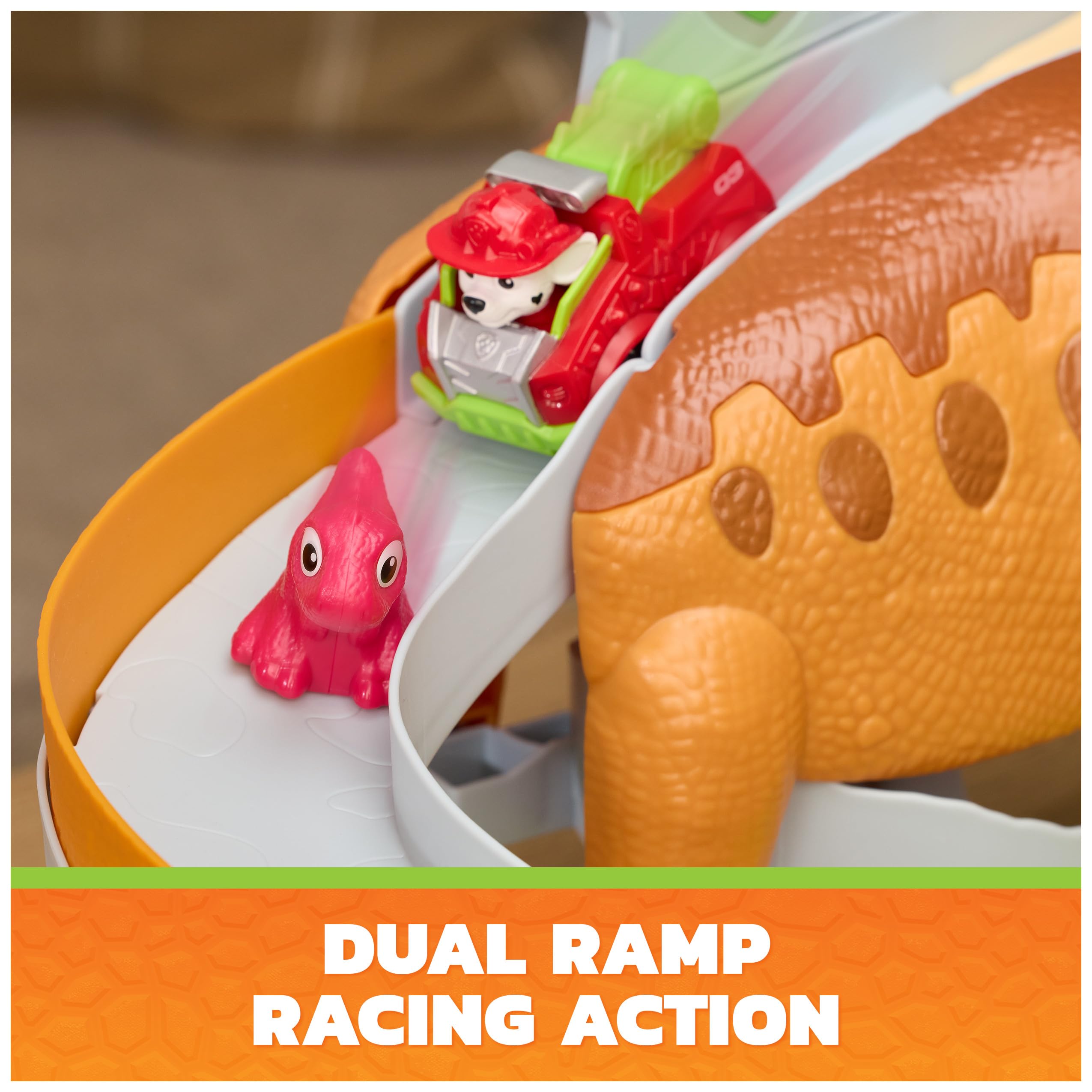 Lift & Race Dino Playset Paw Patrol Dino Movie Marshall & Rhubarb