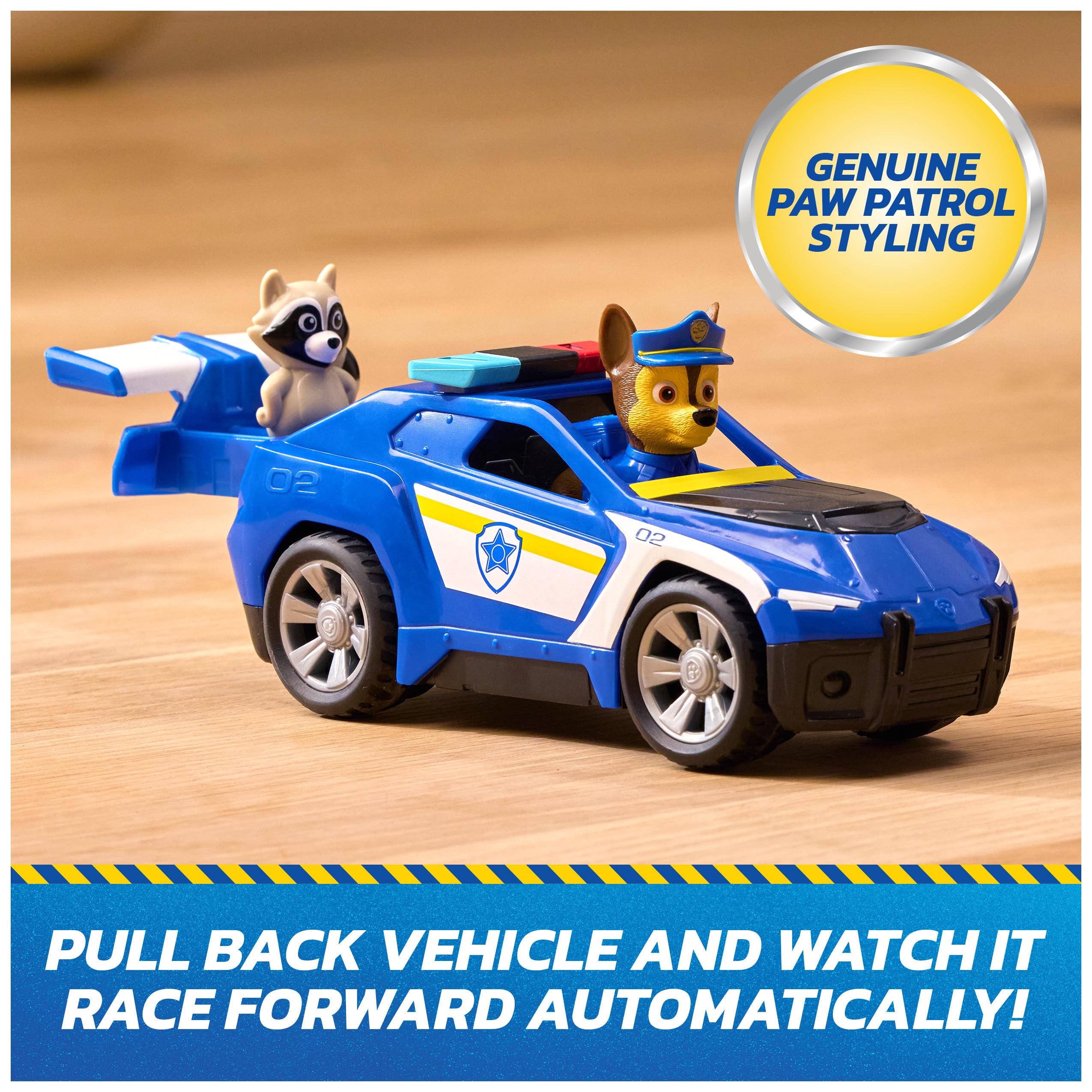 Rescue Cruiser Paw Patrol Chase with Raccoon Figure