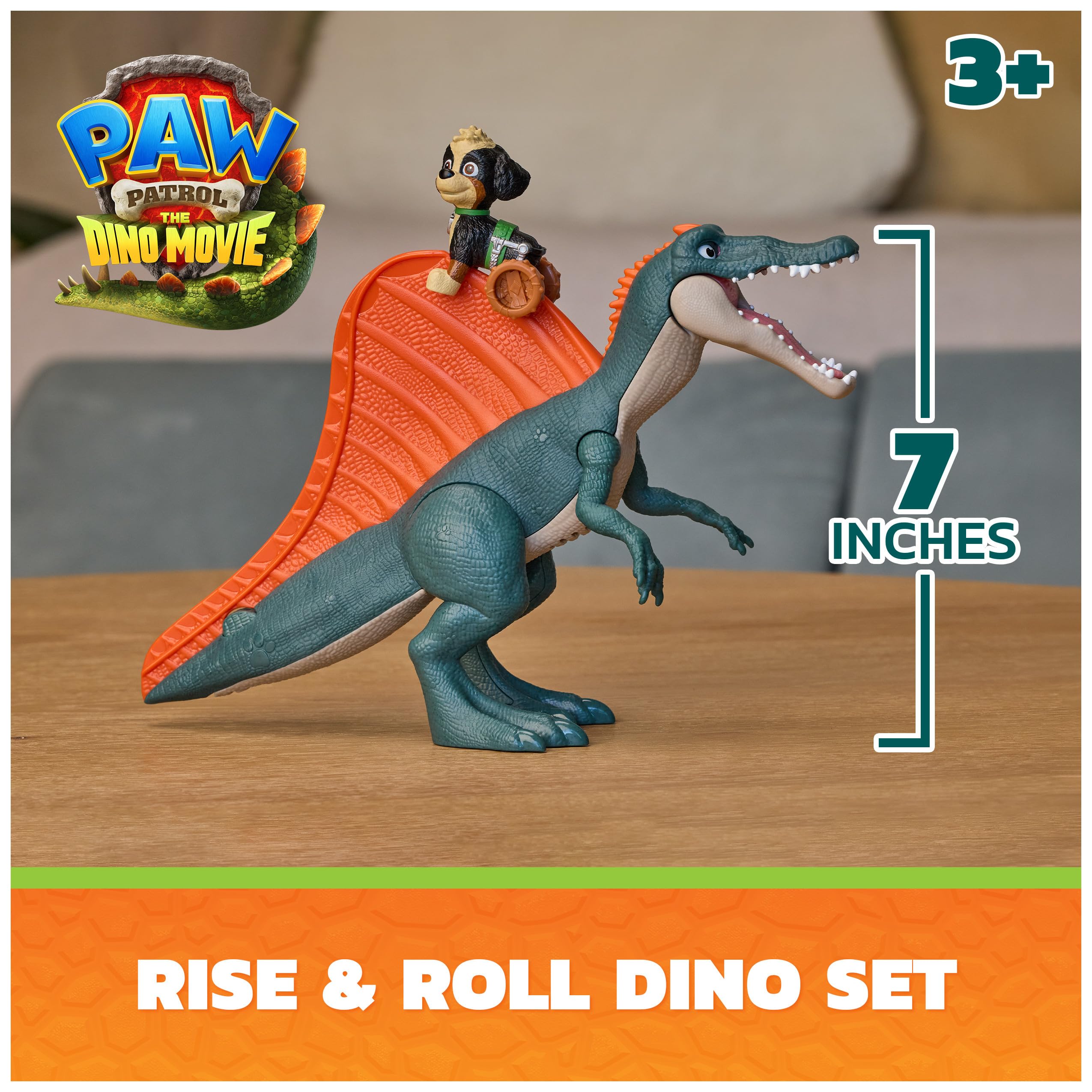Dino Playset Paw Patrol Dino Movie Rise and Roll with Rex