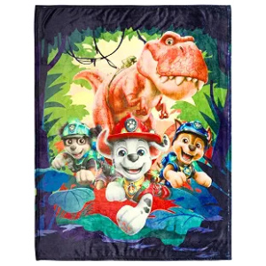 Throw Blanket Paw Patrol Dino Movie Silk Touch Plush, 60 x 46 in