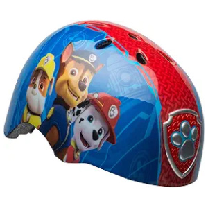 Kids Bike Helmet Paw Patrol Chase and Marshall Blue/Red, Ages 5-8