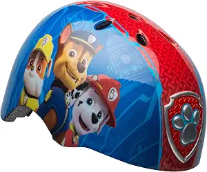 Kids Bike Helmet Paw Patrol Chase and Marshall Blue/Red, Ages 5-8