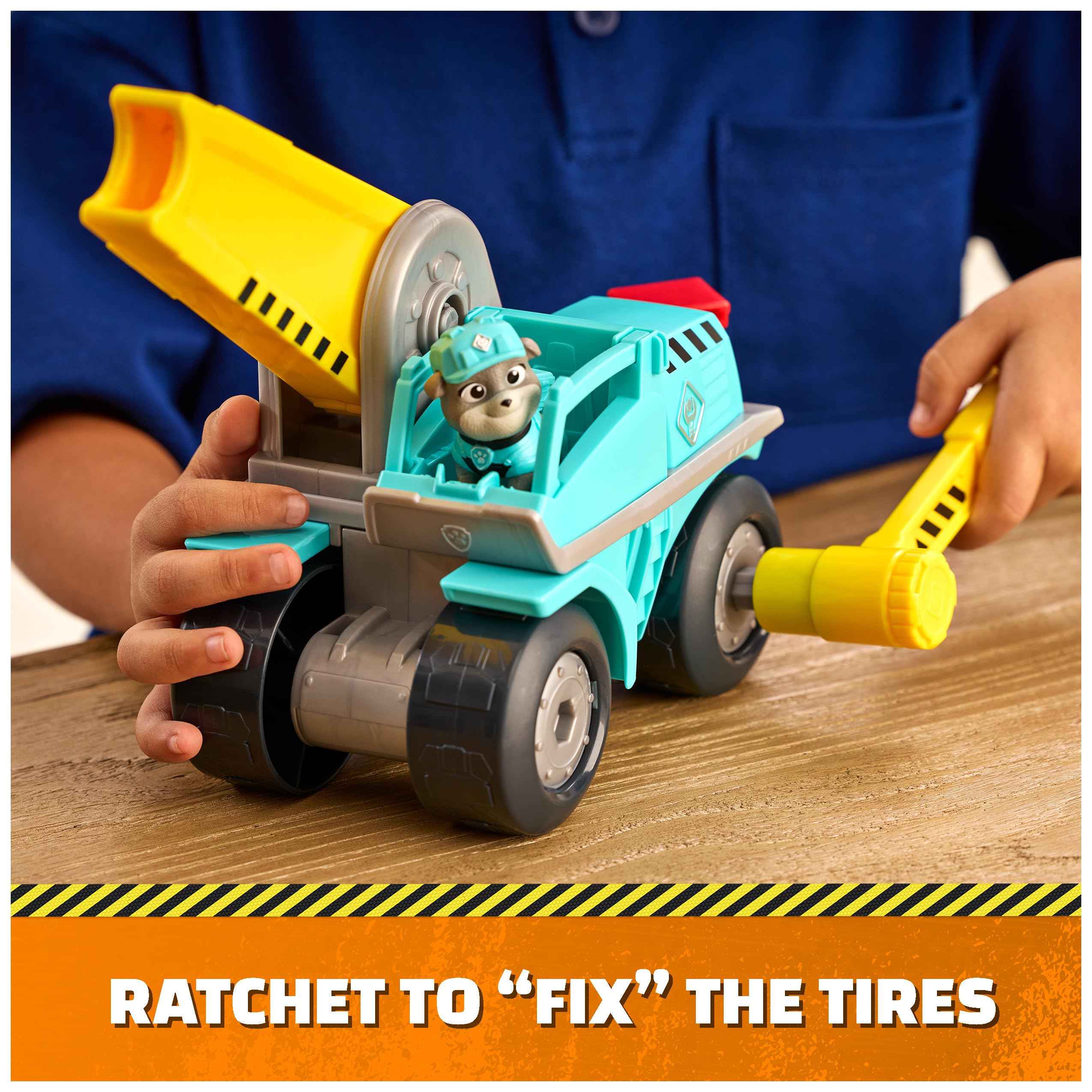 Construction Truck Paw Patrol Rubble & Crew Motor Mega Hammer 10-Inch