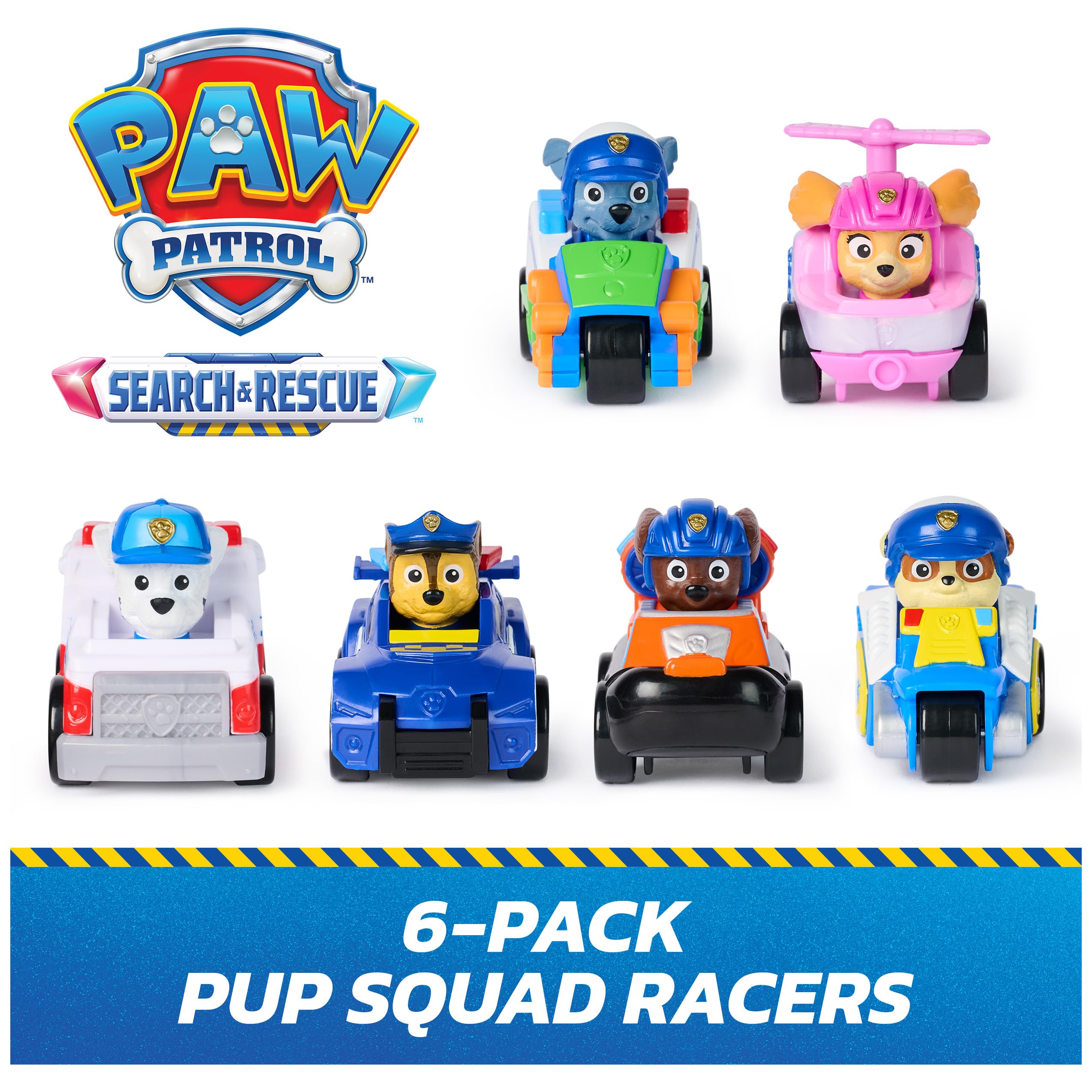 Pup Squad Racers Paw Patrol 6-Pack Mini Vehicles