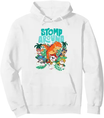 Pullover Hoodie Paw Patrol Dino Movie Stomp Around Dino Pups