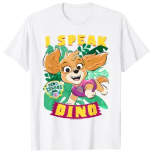 T-Shirt Paw Patrol Skye I Speak Dino Movie Graphic Tee