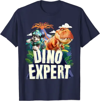 Kids T-Shirt Paw Patrol Dino Movie Rex and Timmy Dino Expert