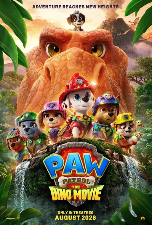 Official poster for PAW Patrol: The Dino Movie